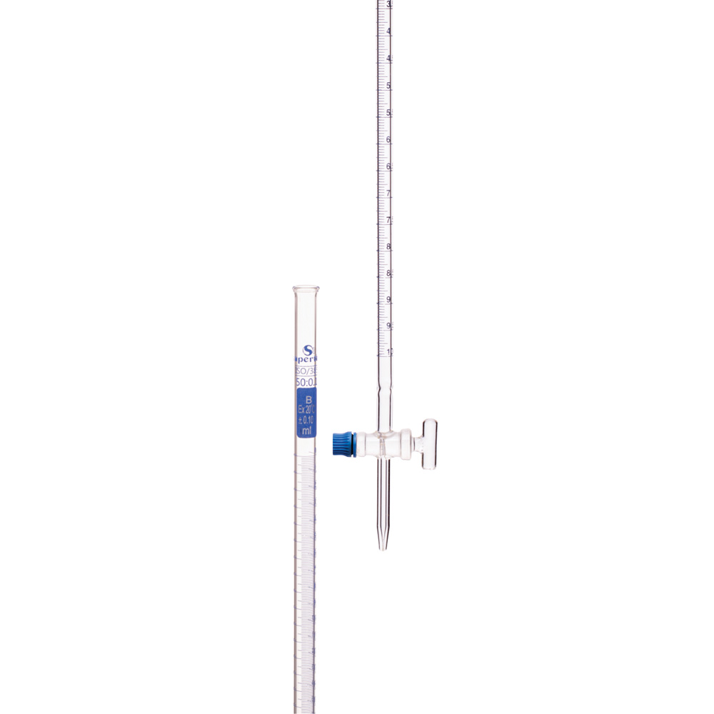 Burette With Glass Screw Thread Stopcock, ISO "Class B"