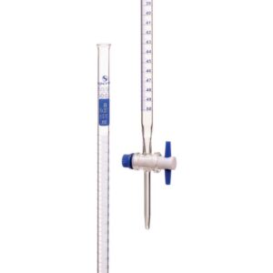 Burette With Screw Type PTFE Key Stopcock, ISO "Class B"