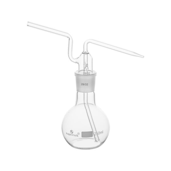 Gas Washing Bottle - Flat Bottom Flask - Image 3