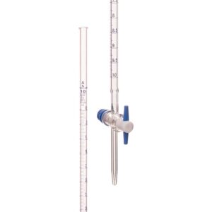 Burette With Straight Bore PTFE Key Stopcock, ISO "Class AS"
