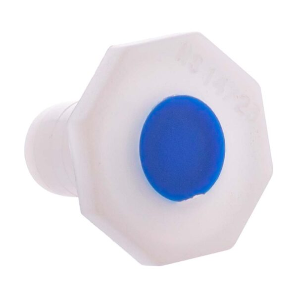 Polypropylene Stopper Octagonal White and Blue - Image 3