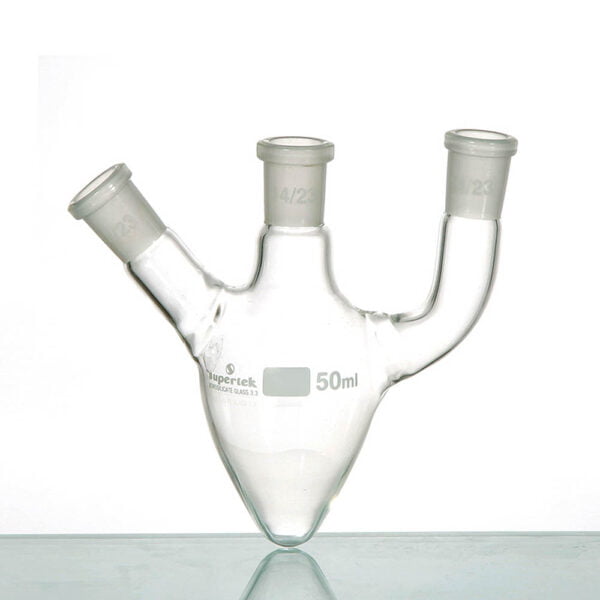 Flask Pear Shape Three Necks