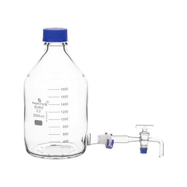 Aspirator Bottle with GL 45 Screw Cap and Stopcock