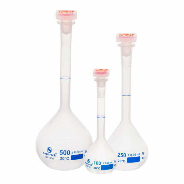 Volumetric Flasks, PP, Class B NS Stoppers, PP - Image 3