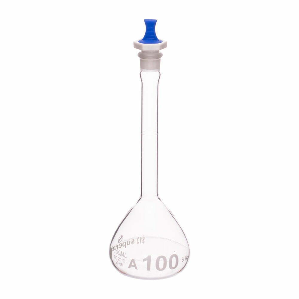 SP Wilmad-LabGlass Volumetric Flasks with Plastic Stopper, Class A