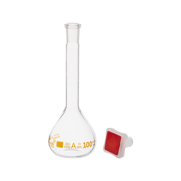 “Supertek Ultra” Volumetric Flask,PP Stopper, Class A Conformity with DIN ISO 1042 standard - Image 3