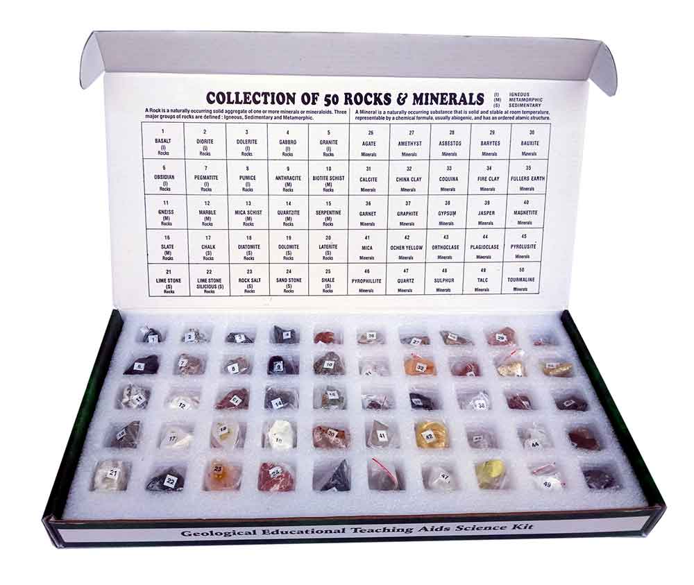 ROCKS AND MINERALS COLLECTION (SET OF 50)